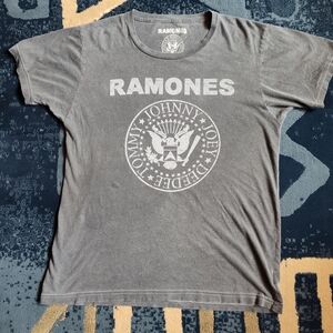 Ramones Tshirt, Grey, Women's Large